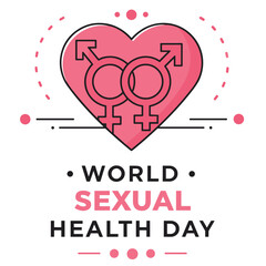 vector graphic of World Sexual Health Day ideal for World Sexual Health Day celebration.