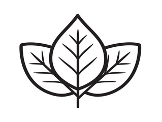 Vibrant Leaf App Icon Featuring Elegant 2D Vector Design