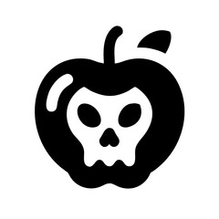 poison apple halloween icon
