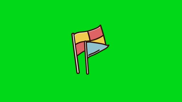 vector illustration of a flag