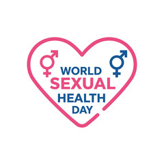 vector graphic of World Sexual Health Day ideal for World Sexual Health Day celebration.