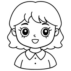 little princess isolated on transparent background, Cute queen illustration, baby girl illustration, little girl with a doll
