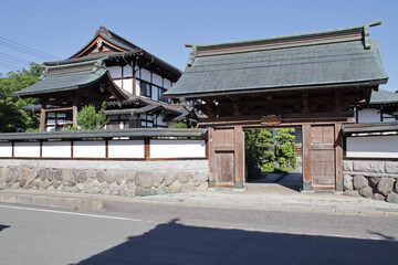 buddhist temple (?) in yamagata in japan 
