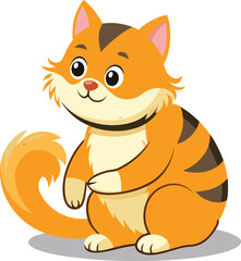 Funny cat vector