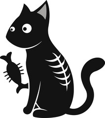 vector illustration of a cat