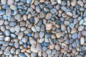 Pebbles texture for indoor and outdoor decoration and industrial construction concept design