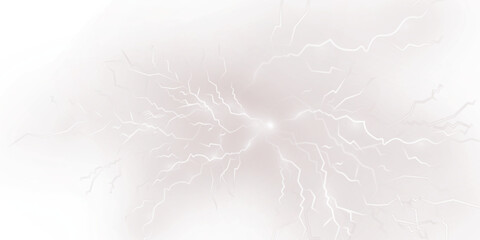 Bright white lightning bolt with electric energy and thunderous impact—ideal for PNG storm visuals, night sky scenes, or dramatic weather-themed designs.