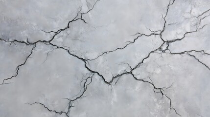 Obraz premium Top-Down Ultra-Detailed Photorealistic Image of a Smooth Cracked Surface