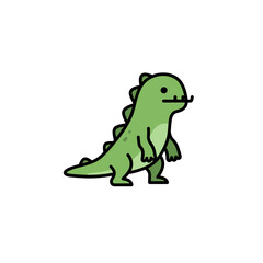 Swamp Creature Symbol Green Flat Icon Clear Halloween Design