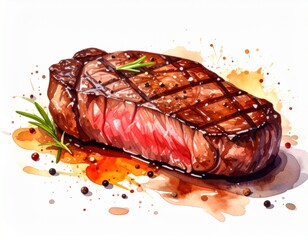 Close-Up of Grilled Meat Texture