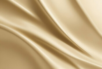 Golden Satin Fabric with Smooth Elegant Folds