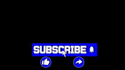 4K Animated Subscribe, Like, and Reminder Buttons, Social Media Call to Action, YouTube Video Overlay, UI Element - Powered by Adobe