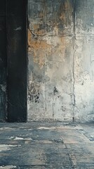 Grungy Wall and Wood Floor Texture Background for Design