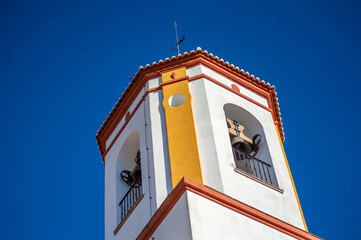 White streets and houses in Yunquera, Spain