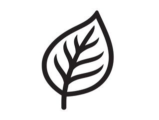 Organic Leaf Branding Icon with Clean Vector Look