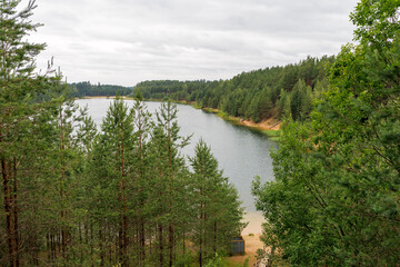  Expansive Forest Lake View with Distant Shore