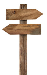 close up of a wooden sign on white background