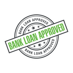 Bank Loan Approved Letter Rubber Stamp Template