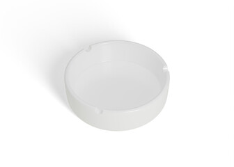 Glossy Round Ashtray Plate Mockup