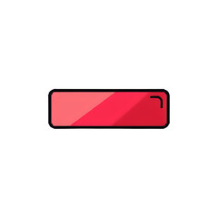 Red Gradient Rectangle: Minimalist Abstract Design Element
