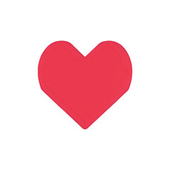 Vibrant Red Heart Symbol: Perfect for Love, Valentine's Day, and Romance Designs