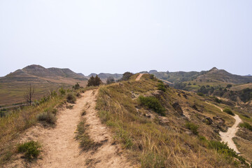 Wind Canyon Trail at Theodore Roosevelt National Park, South Unit, North Dakota, USA