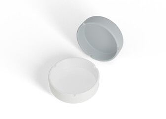 Clean Ceramic Ashtray Plate Mockup for Logo Branding