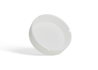 Clean Ceramic Ashtray Plate Mockup