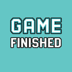 Retro Game Over Screen: Pixel Art Design for Gaming Projects