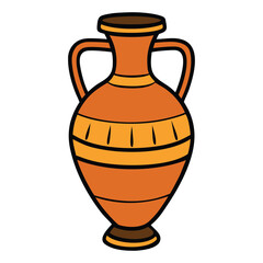 A kyathos is an ancient Greek pottery vase with a tall, narrow body and a high, looping handle—used for scooping and pouring liquids like wine or water.
