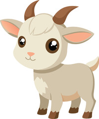 Cute Baby Cow with Big Eyes