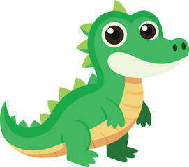 Cartoon Baby Dinosaur Smiling

