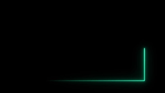 Abstract glowing neon lines waving copy space. neon line abstract motion background. animated moving led light screen box projection 3d rendering, empty space border presentation design background,