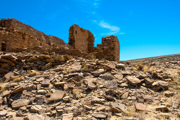 Ruins of  hungo pavi, at Chaco Canyon Culture National Park
