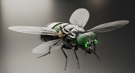 Stealth Fly Micro Drone with Luminous Eyes