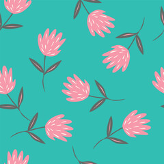 Beautiful floral pattern in small flowers. Small pastel pink and white flowers. Light pink background. Ditsy print. Floral seamless background. Gentle template for fashion prints. Stock vector pattern