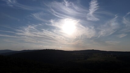 sunset in the Mountain 