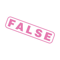 False Letter Rubber Stamp Template Design