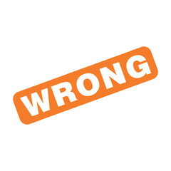Wrong Letter Rubber Stamp Template Design