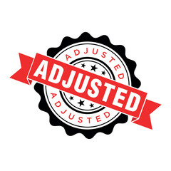 Adjusted Letter Rubber Stamp Template Design