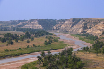 Fototapeta premium Theodore Roosevelt National Park, South Unit, North Dakota, USA