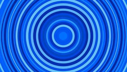 Obraz premium Abstract concentric circles in shades of blue (1)