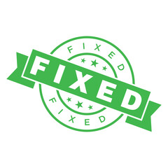 Fixed Letter Rubber Stamp Template Design