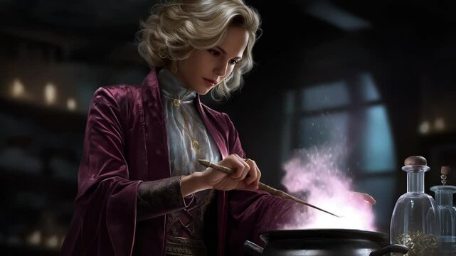 Her hands pulse with energy as she feeds the bre