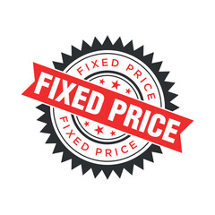 Fixed Price Letter Rubber Stamp Template Design