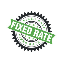 Fixed Rate Letter Rubber Stamp Template Design