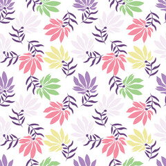 Beautiful floral pattern in small flowers. Small pastel pink and white flowers. Light pink background. Ditsy print. Floral seamless background. Gentle template for fashion prints. Stock vector pattern