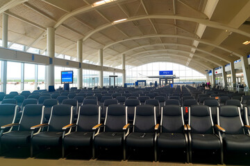 Fototapeta premium empty seats in airport