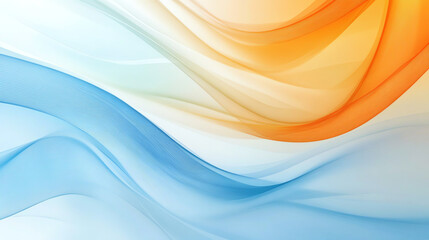 Obraz premium Background with dynamic arcs in light blue and orange