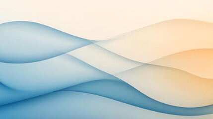 Obraz premium Blue and beige clean blend with soft gradient pattern